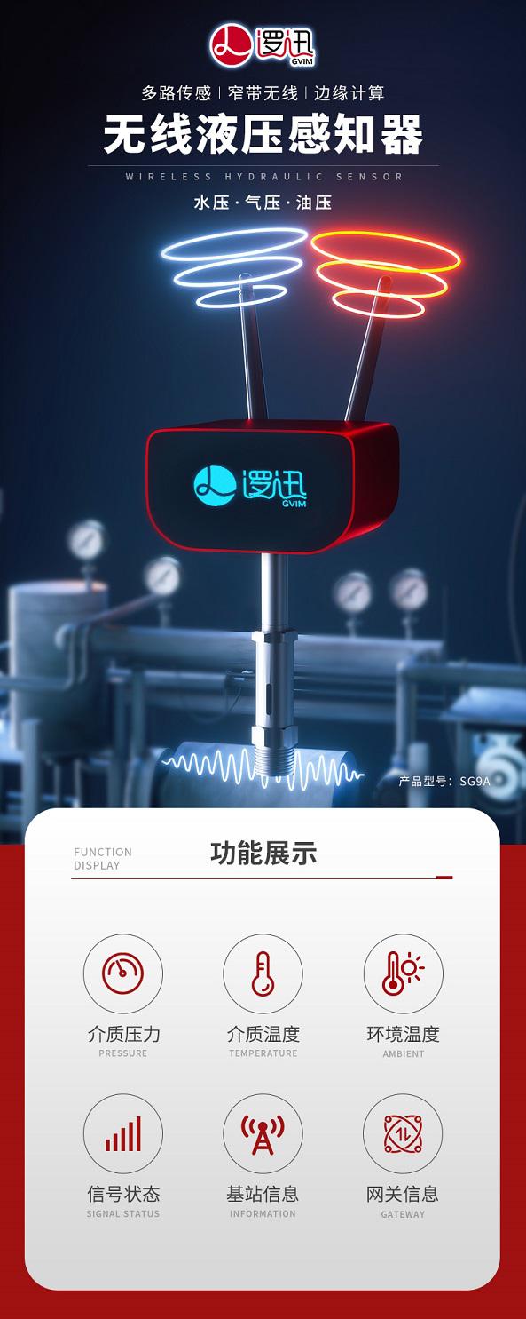 山海邏迅無線液壓感知器(傳感器)可實(shí)時(shí)監(jiān)測(cè)介質(zhì)溫度、介質(zhì)壓力、環(huán)境溫度等信息